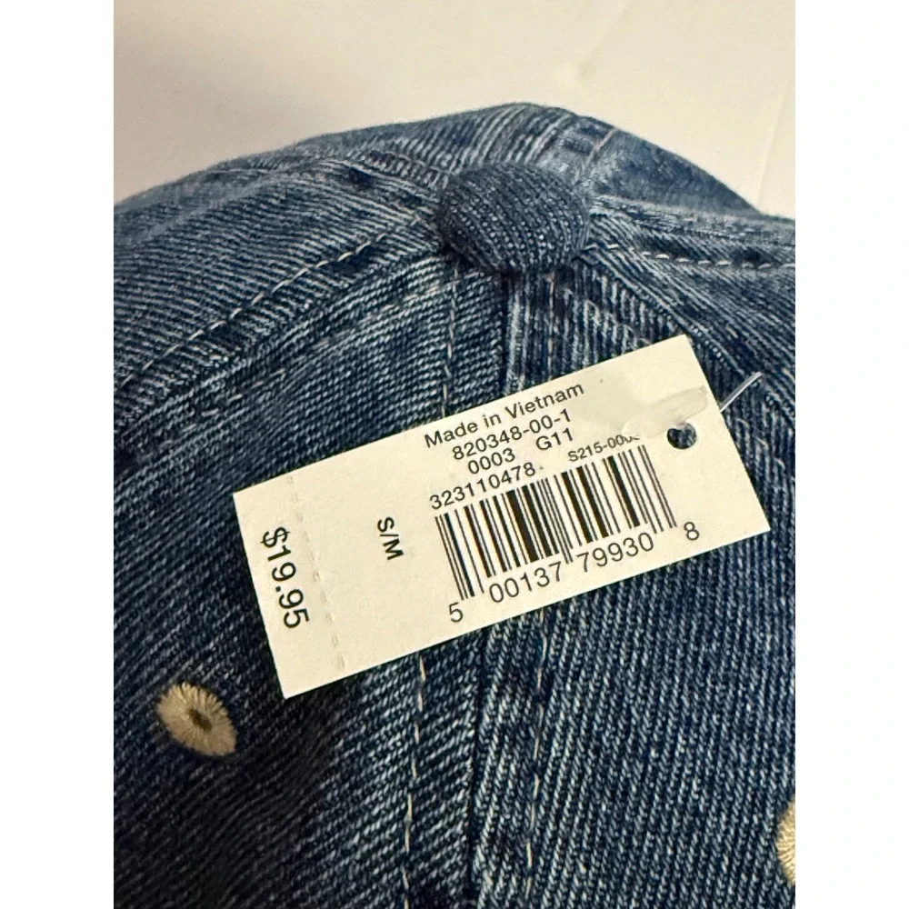 Gap Kids Blue Denim Baseball Cap Hat Adjustable S/M NWT 820348-00-1